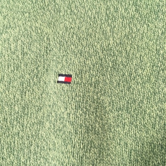 Mens Tommy Hilfiger Crewneck Sweater Green XL - Picture 2 of 8